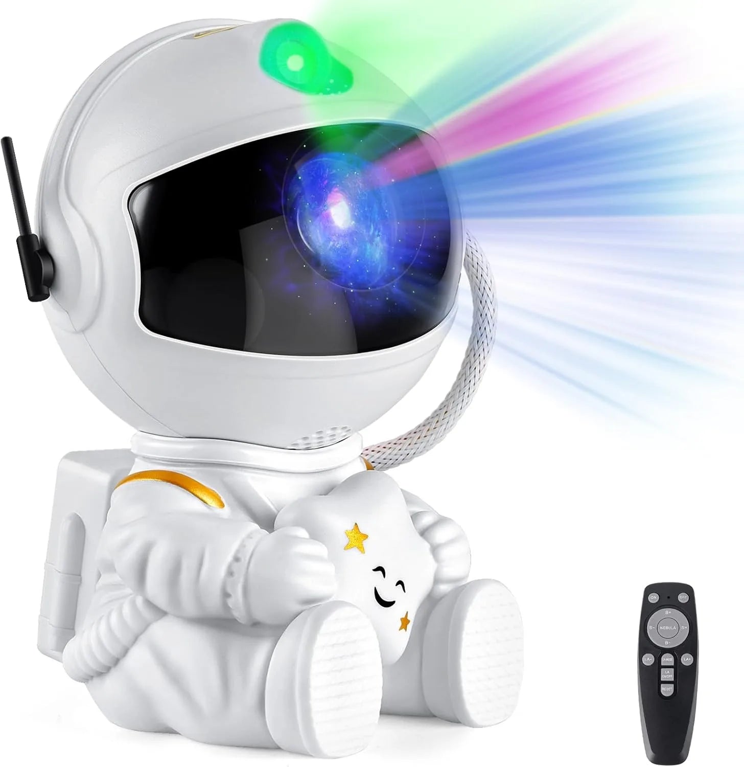 Galaxy Star Projector Night Lights, Starry Sky, Astronaut Atmosphere LED Lamp Decorative Bedroom Ceiling for Kids Children Gifts